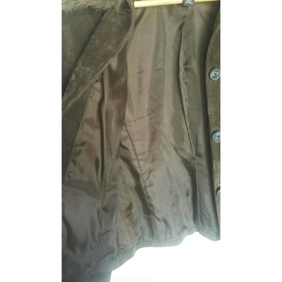 Alfani Suede Jacket with Removable Fur Collar - Picture 6 of 7